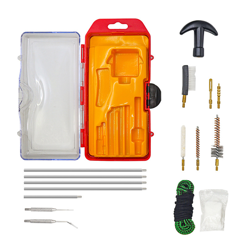 Jujian's best-selling new I-shaped rotating double-head handle rope brush inner barrel brush set, 5.56mm caliber barrel brush set Specification drawing
