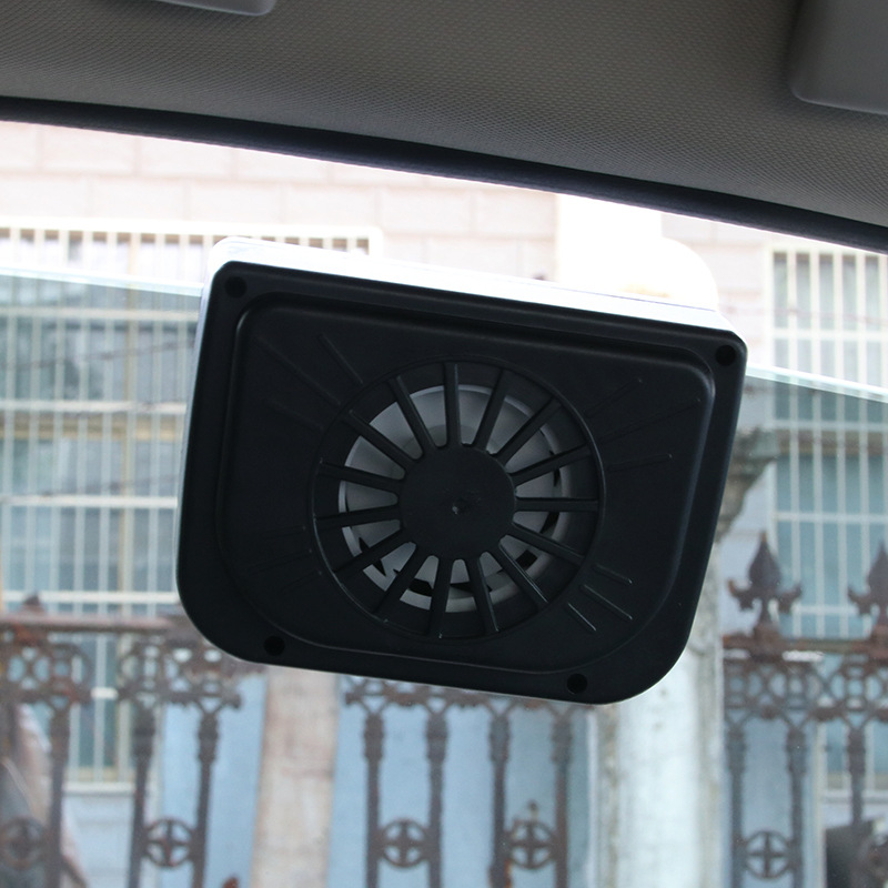 New solar-powered car cooling wonder, interior exhaust fan, air circulation exhaust fan, car ventilation fan Specification drawing