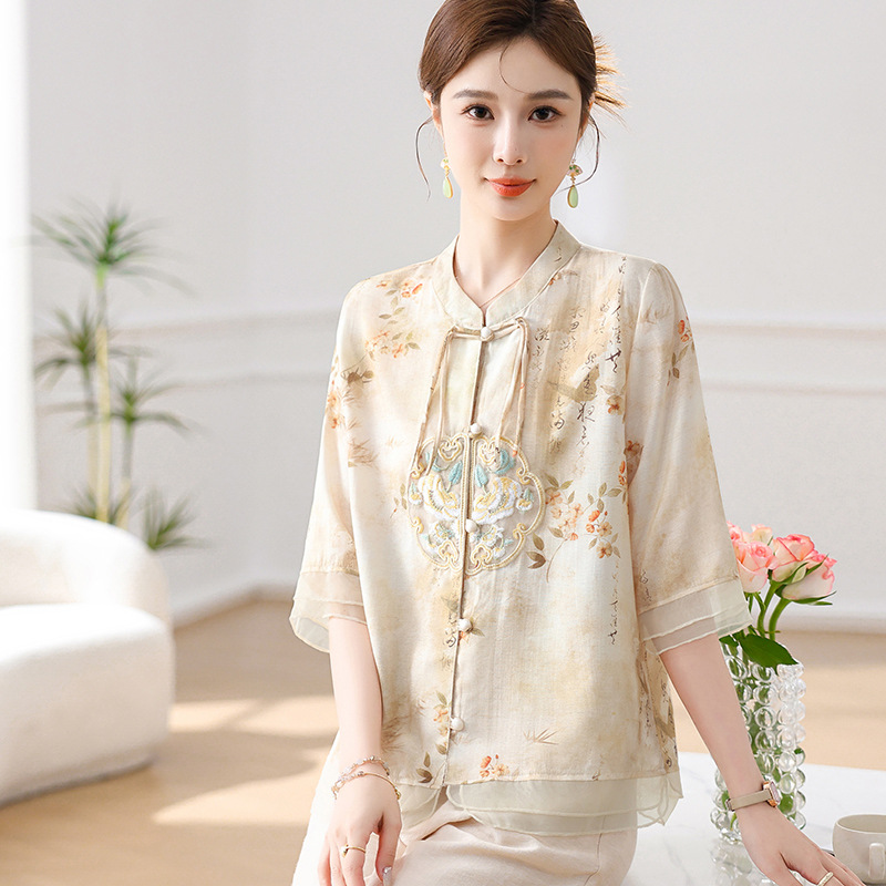 中老年人服饰/中老年女裤/中老年/女装/女装女式宽松时尚休闲产品图