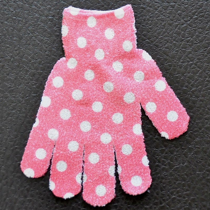 Customized printed bath gloves, bath scrubbing gloves, and scrubbing towels for a refreshing bath Specification image