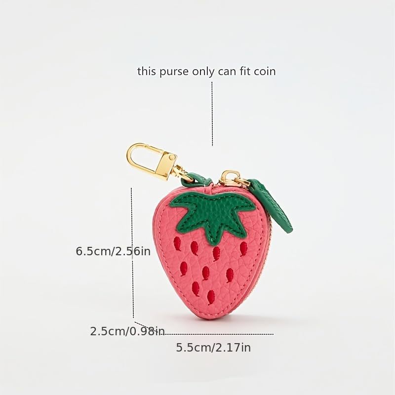 Cross border PU leather zero monedero fruta fresa limón manzana mini monedero lindo colgante multifunción moneda pack Item Picture