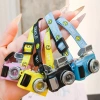 Mini camera pendant, plush toy, electronic light-emitting and sound-emitting simulation camera, cotton doll, smiling face adjustment rope details Picture