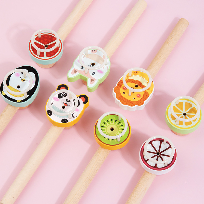 Wooden children's floating balloon magic, a classic and nostalgic balloon blowing and floating ball game for the 80s generation, a sensory integration training toy Specification image