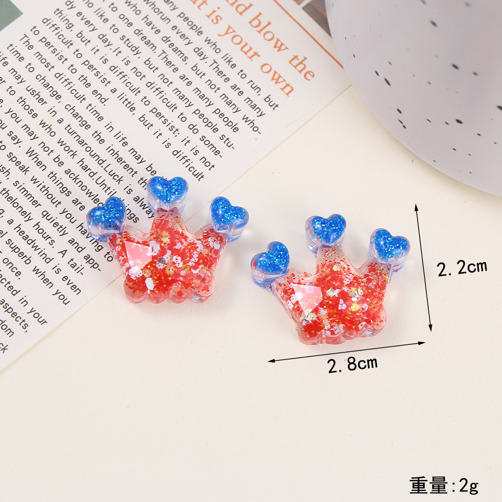 Epoxy resin AB glue, rabbit and butterfly resin with red sequined cut parts, diy jewelry accessories, hair accessory materials, handcrafted jewelry accessories details Picture