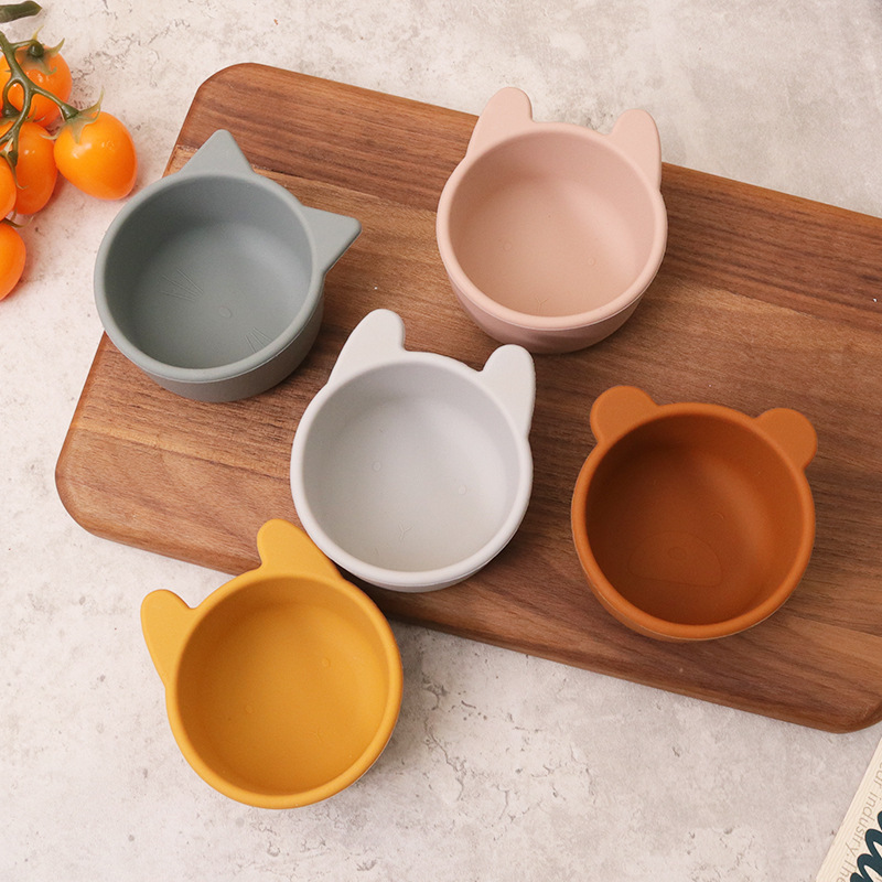 跨境新款儿童餐具硅胶碗宝宝婴儿辅食碗零食碗母婴用品工厂批发详情图1