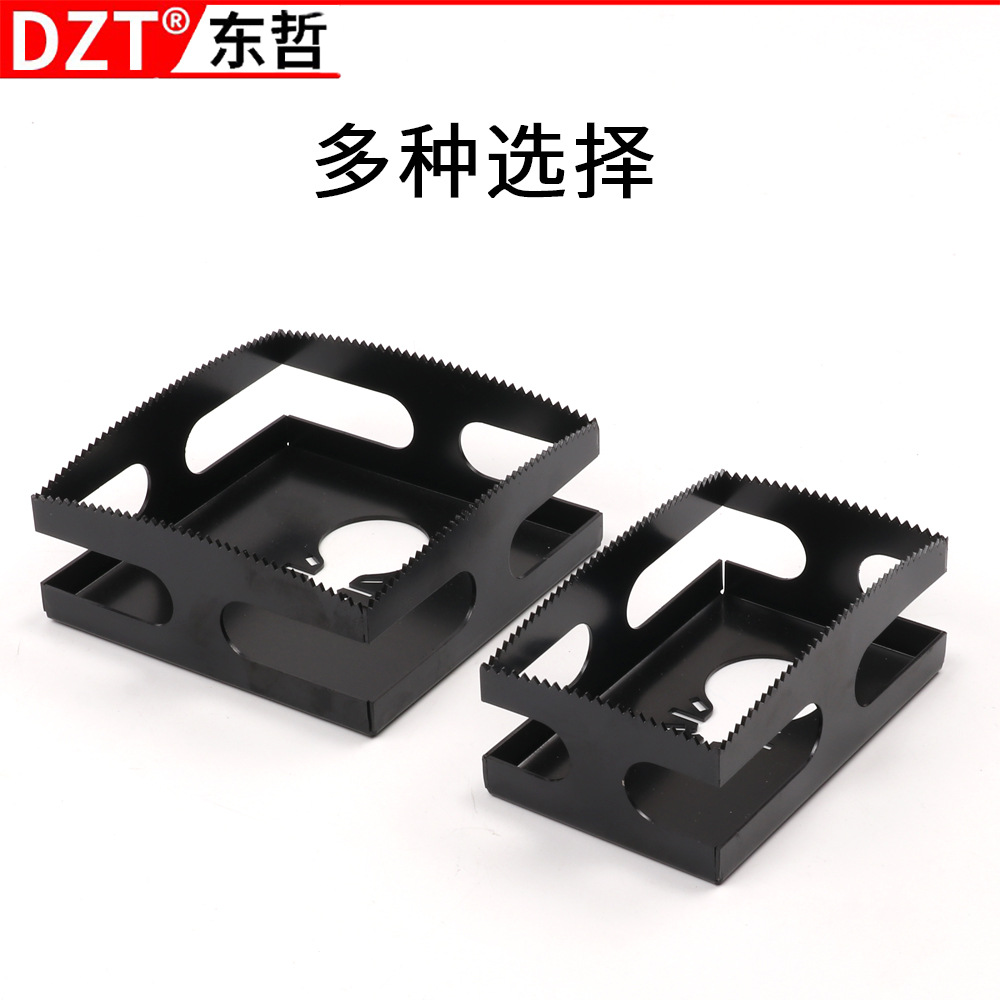 SquareSlotCutter, a woodworking square slotting tool, is used for making square grooves and holes Specification drawing