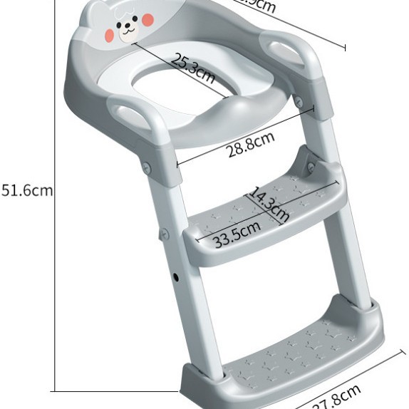 Children's toilet, ladder-type toilet seat, PVC or PU mat, special toilet auxiliary mat frame for children and babies, steps Application Scenario