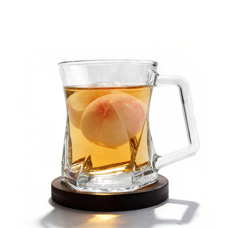 玻璃杯/玻璃杯茶杯/磨砂玻璃杯/定做玻璃杯/多巴胺玻璃杯产品图