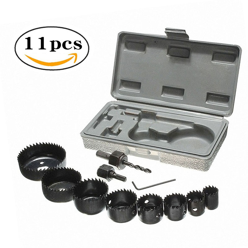 Factory direct sales of woodworking hole openers, 19-64mm sets, electric drills, gypsum board downlight tools, 11pcs hole saws full figure