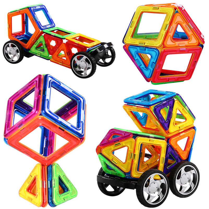 Large particle strong magnetic sheet children's set toys for boys and girls early education and intelligence, versatile magnetic assembly building blocks Item Picture