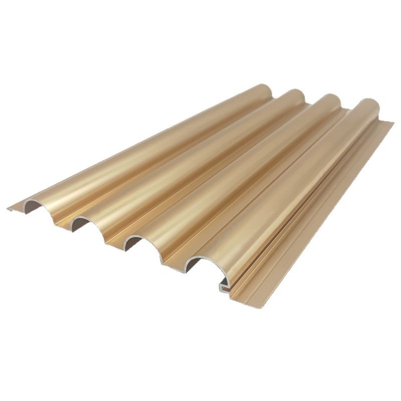 铝合金波浪板幕墙广告门头装饰长城板格栅凹凸铝单板波纹板铝型材白底实物图