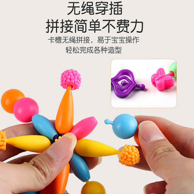 Common beads, string beads, loose pieces, children's diy handcrafted educational toys, versatile cordless necklaces and bracelets, girls' beaded wholesale Application Scenario