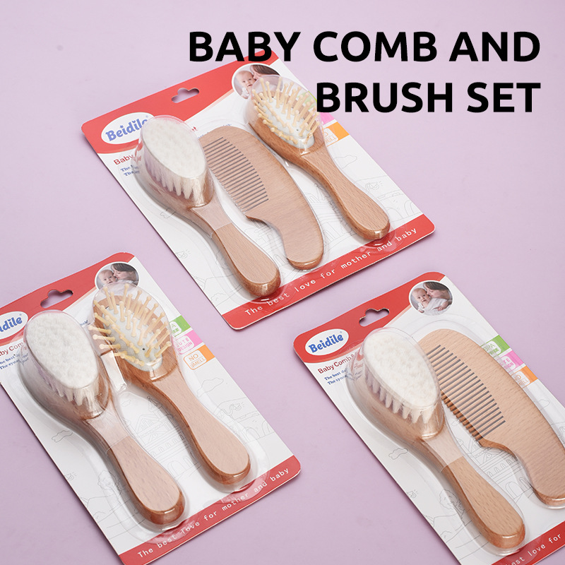 BABY COMB AND BRUSH SET 婴儿梳子和刷子套装 美发工具梳子 理发梳子