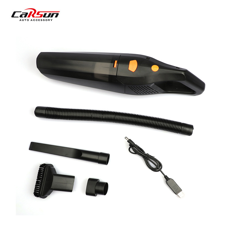车载吸尘器12V大功率吸尘器便携式车用点烟头USB无线款汽车吸尘器产品图