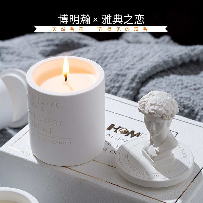 雕像精油香薰蜡烛大豆蜡香氛蜡烛创意伴手礼节日礼盒套装批发产品图