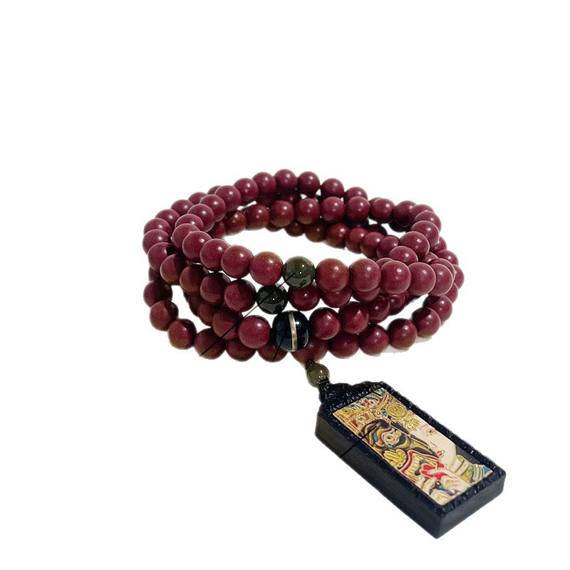Natural herbal incense materials are selling well. The same style of incense bead jewelry, natural medicinal incense bead Thangka bracelet, gift, cultural play and Buddhist prayer beads Item Picture