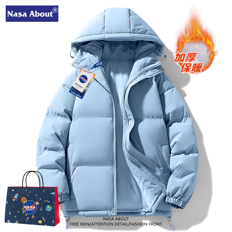 NASA American cotton-padded jacket for men and women in winter 2024, thickened, loose, casual, warm and versatile, couple's versatile coat Specification image