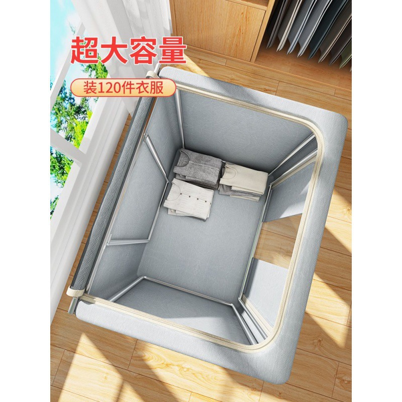 Clothes storage box, thickened fabric storage box, wardrobe organization, quilt box, large household organization bag Application Scenario