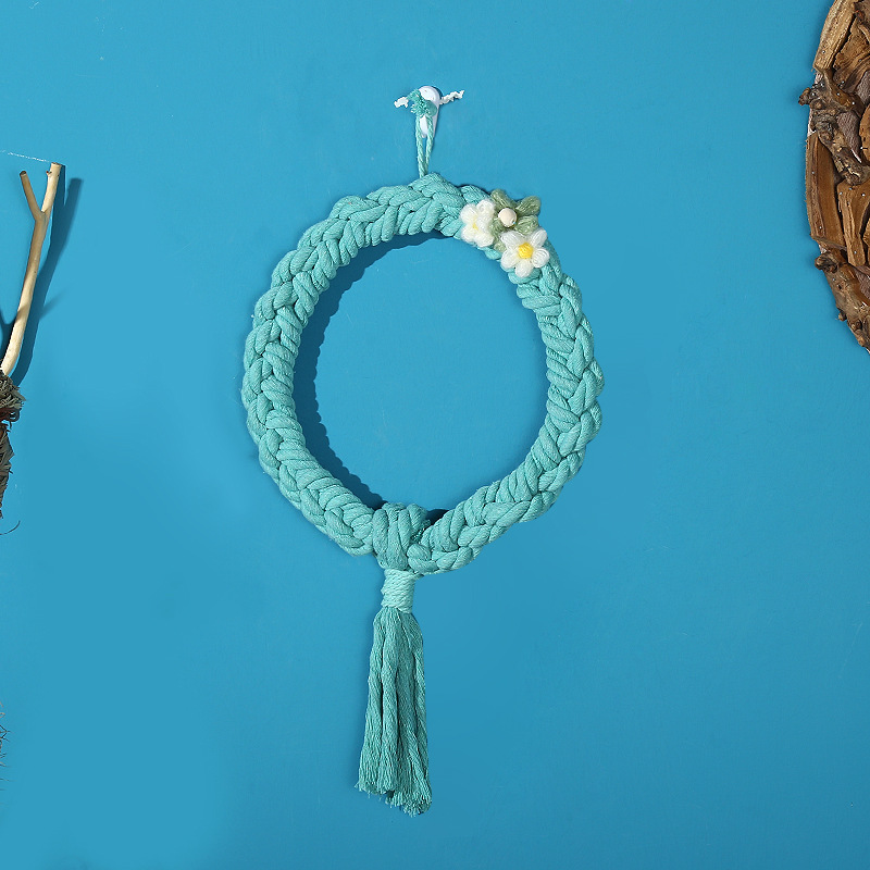 Aliexpress cotton thread woven mirror, Bohemian-style tapestry, woven rope pendant, cotton rope hanging decoration, garland, handmade Application Scenario