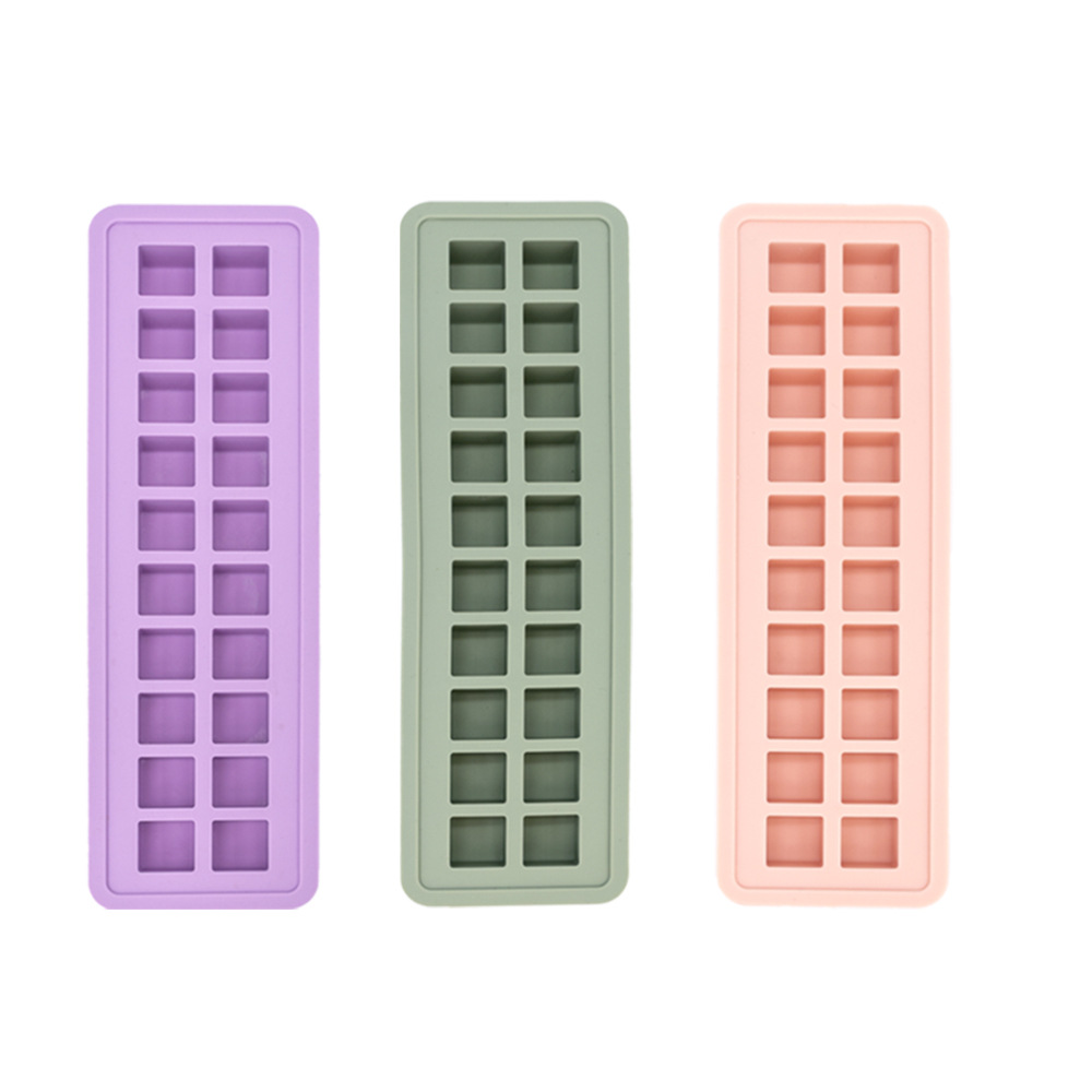 20 small round ball ice molds, silicone square ice cube molds, popular household ice-making molds Item Picture