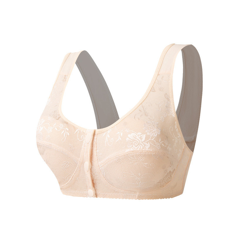Underwear for the elderly, front-buttoned bras, pure cotton vest style underwear for middle-aged and elderly people, hot sales at women's stalls, mom's underwear, gathering bras, bras with thin shoulder straps, gathering cup bras, plus-size bras, plus-size underwear Item Picture