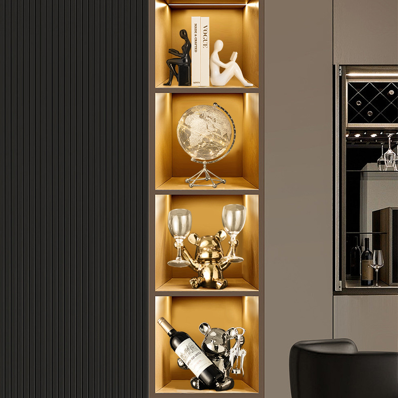 Light luxury ornaments, high-end modern bookends, figure ornaments, home living room, TV, wine cabinet, office and study decorations Application Scenario