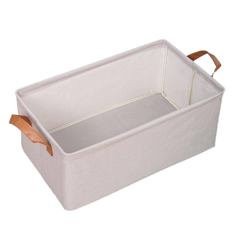 Velvet storage box, foldable and washable, hand-held storage box for household clothes, pp board odorless storage box Item Picture