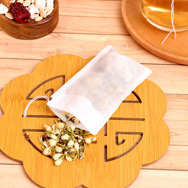 100 disposable tea bags, Chinese herbal decoction bags, food-grade drawstring non-woven fabric bags, filter bags, and residue separation bags details Picture