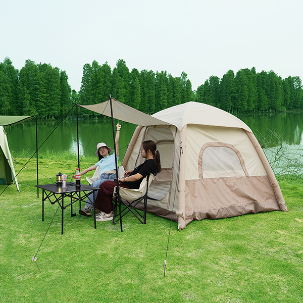 新款户外露营自动充气帐篷野外防晒便携式折叠天幕二合一速开产品图