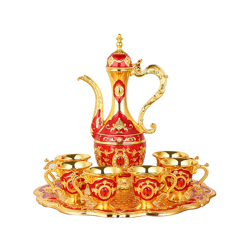 茶具套装/茶器/茶具/宫廷茶具/旅行套装茶具白底实物图