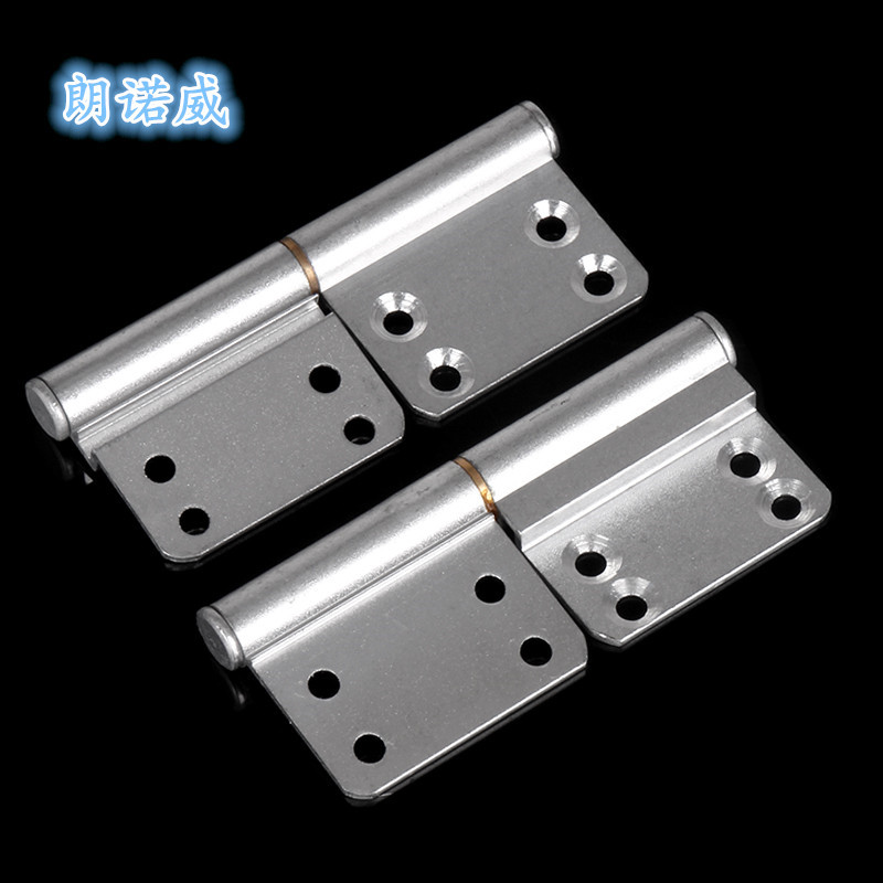 Aluminum hinge, no-punch aluminum alloy door hinge, bathroom door, bathroom door, kitchen door, sand door hinge, detachable 3.5 details Picture