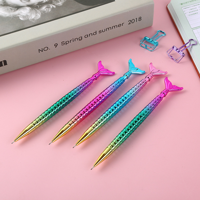 Oufeiya 5386 Mermaid 0.7/0.5 mechanical pencil manufacturer supplies wholesale student activity pencil stationery details Picture
