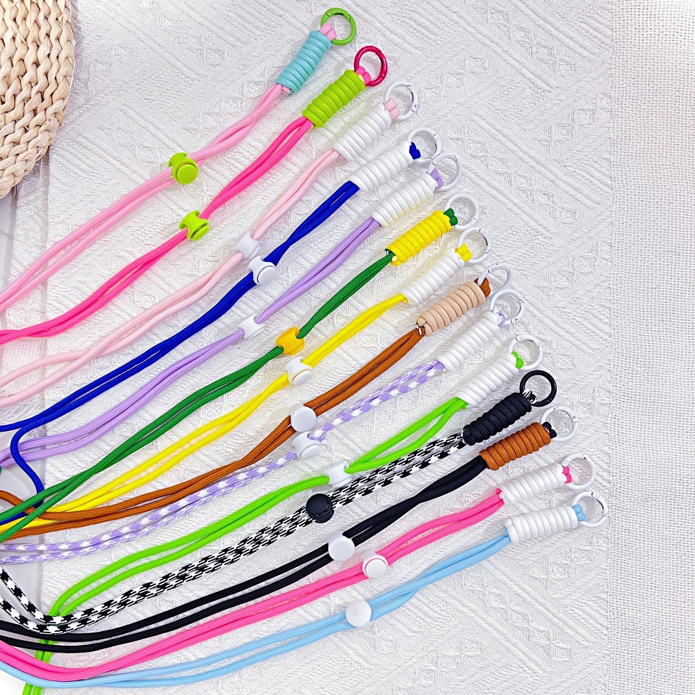 Mobile phone lanyard, crossbody, adjustable, long backpack, water cup, name tag, anti-loss rope, fashionable neck and chain for men and women details Picture