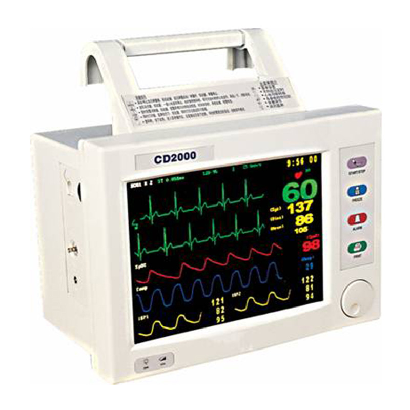 Foreign trade exclusive supply multi-parameter electrocardiogram monitor, medical patient portable monitoring instrument touch screen color display Specification image