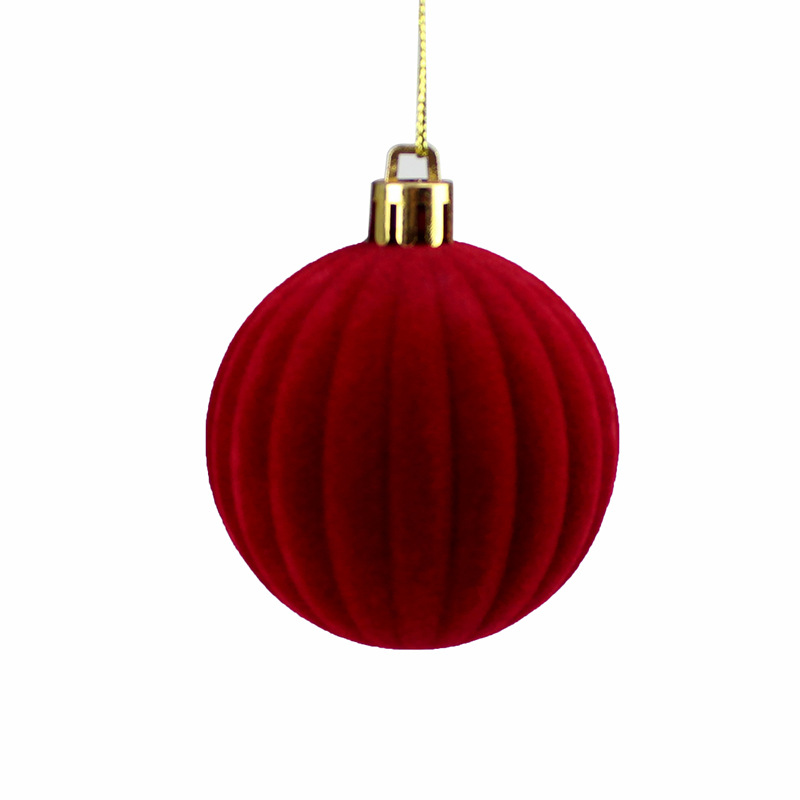 Christmas decorations: Christmas balls, plush Christmas balls, Christmas decorative balls, Christmas tree hanging balls, multiple colors available, factory direct sales Item Picture