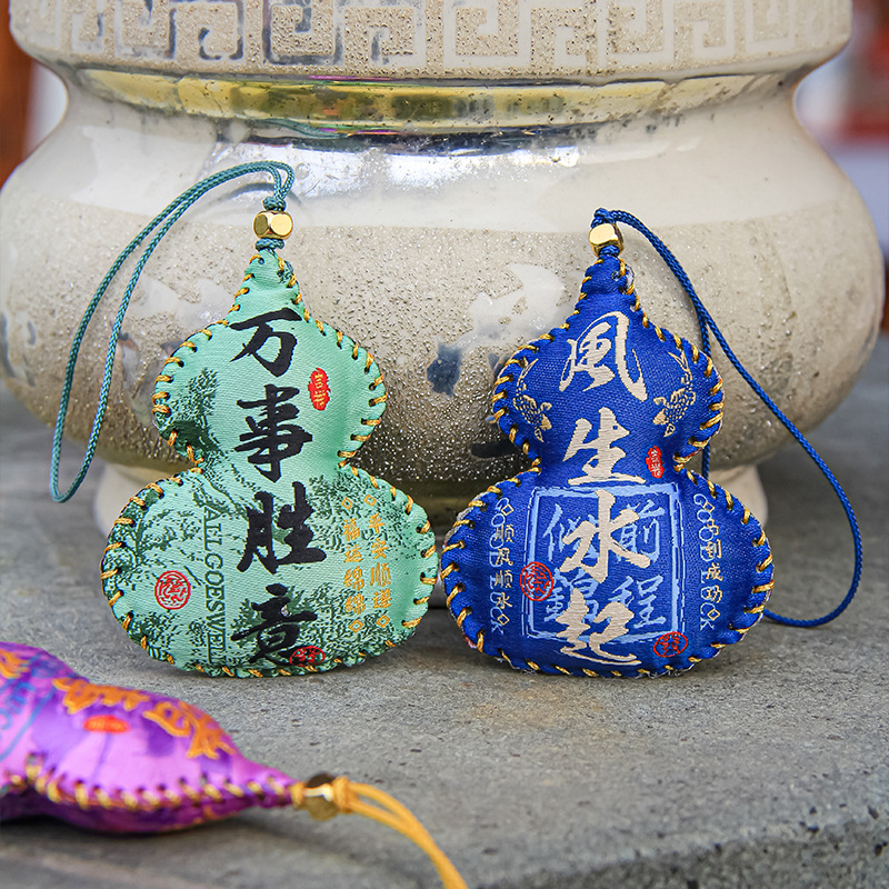 葫芦/葫芦文玩/宋锦/文玩葫芦/桃木葫芦细节图