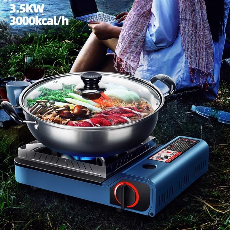 Portable camping cookware, portable gas stove for outdoor cooking, gas stove for outdoor barbecue, magnetic Kas stove Specification image