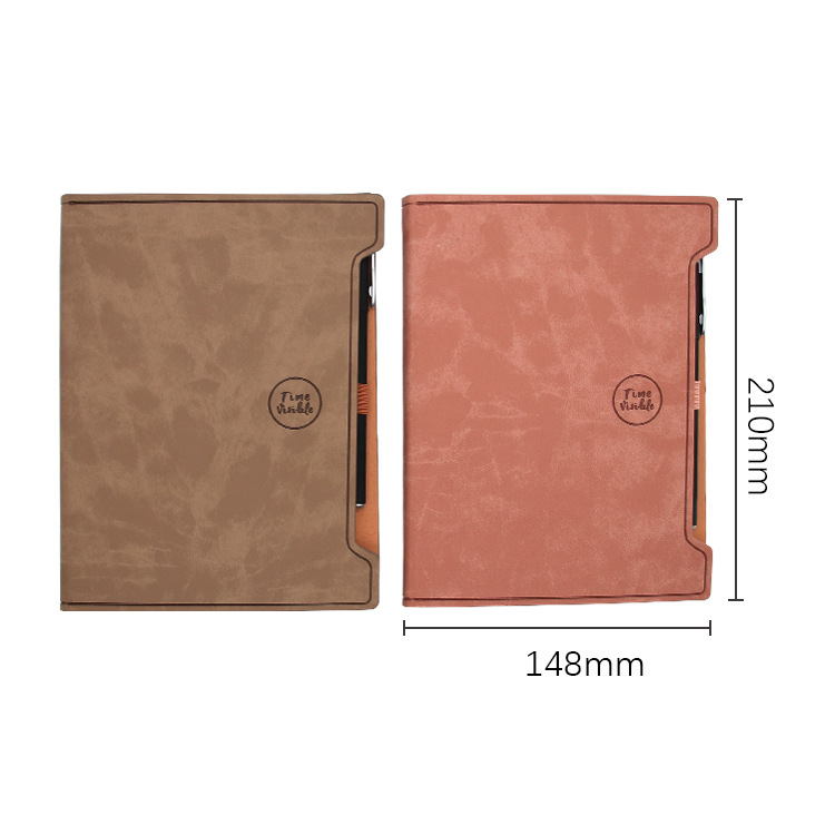 Yalong Cross-border's new fashionable design A5 leather notebook, a notebook manufacturer, is suitable for schools Item Picture