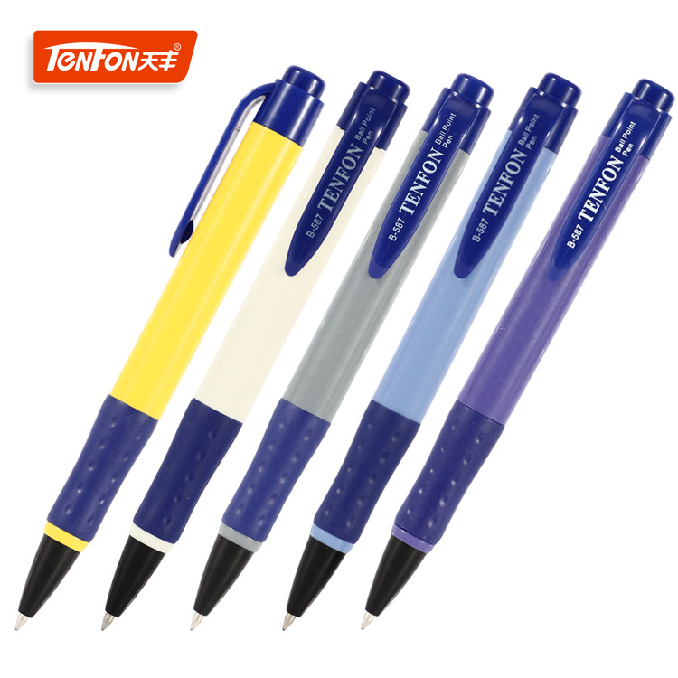 TF587 brand ballpoint pens, office ballpoint pens, plastic classic 0.7MM ballpoint pens, 24 pens per box