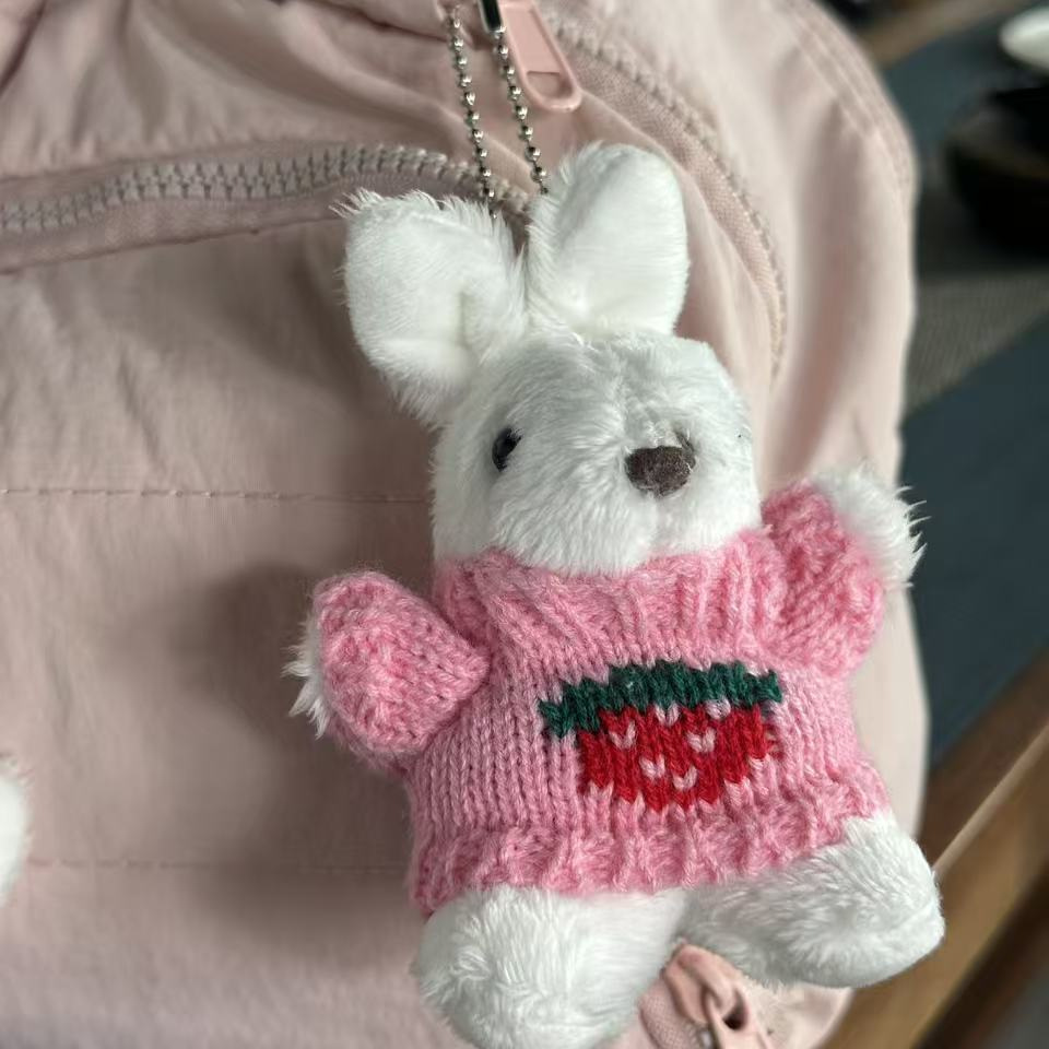 Creative dolls wearing sweaters, little rabbits, plush dolls, pendants, cute rabbit dolls, keychains, toy bags, pendants