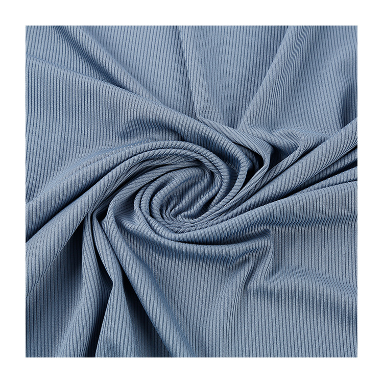 The manufacturer has 200g ribbed fabric in stock, 2*2 cool silk cotton ribbed fabric, stretch and drape wide-leg pants and vest fabric
