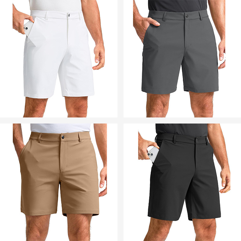 跨境亚马逊夏季男士休闲运动舒适百搭宽松直筒高尔夫男士短裤产品图
