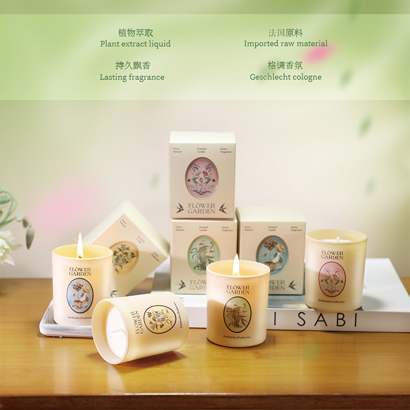 香圣法式香薰蜡烛礼盒创意室内香氛高级熏香蜡烛摆件女生礼品批发细节图