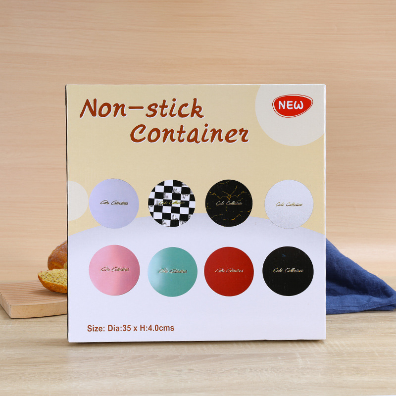 厂家直供不锈钢慕斯蛋糕盒子带切块模具包装巧克力糖果装饰礼品盒产品图