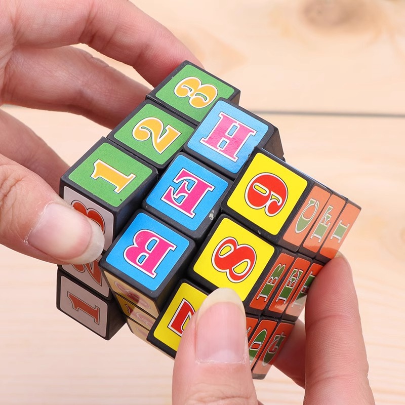 Children's educational toys, cartoon numbers, smooth 3x3 Rubik's cube, primary school students' prizes, gifts, street stall goods wholesale details Picture