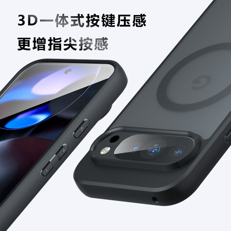 Suitable for Google 10ProXL magnetic phone case, anti-drop airbag, business matte, Google Pixel9 protection Application Scenario