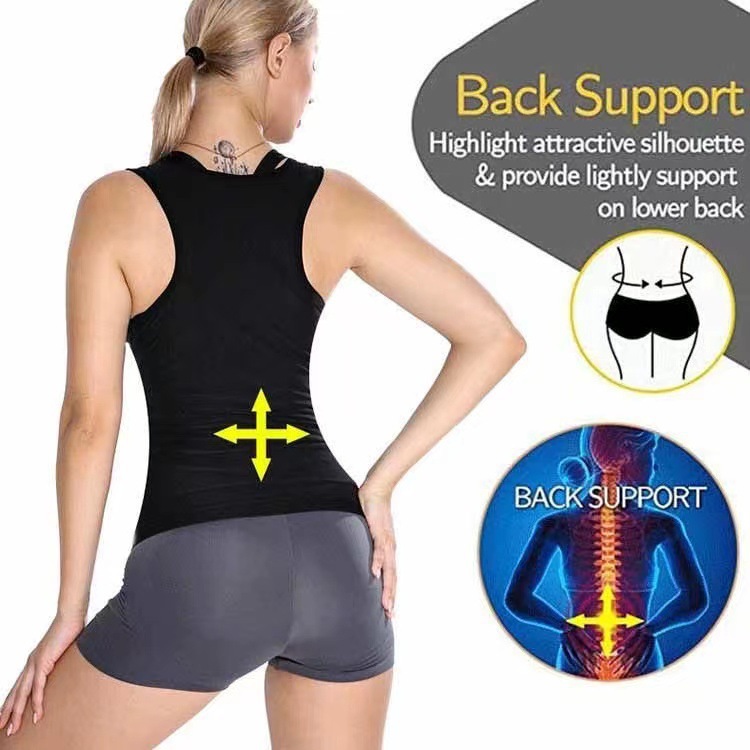 Wholesale Of Women's Sweat-Inducing Wear, Fitness Sweat-Inducing Wear, Abdominal Tightening Tight Yoga Sweat-Inducing Coring Zipper Vests For Body Shaping Application Scenario