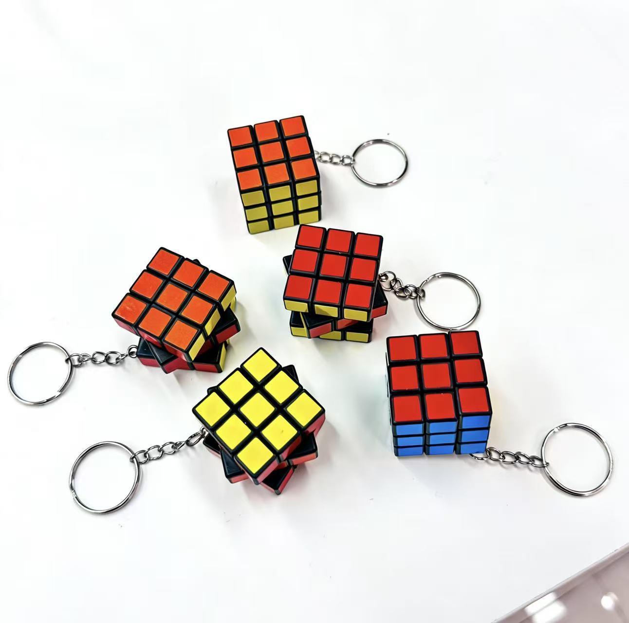 3cm迷你三阶魔方钥匙扣挂件学生益智解压小玩具厂家直销