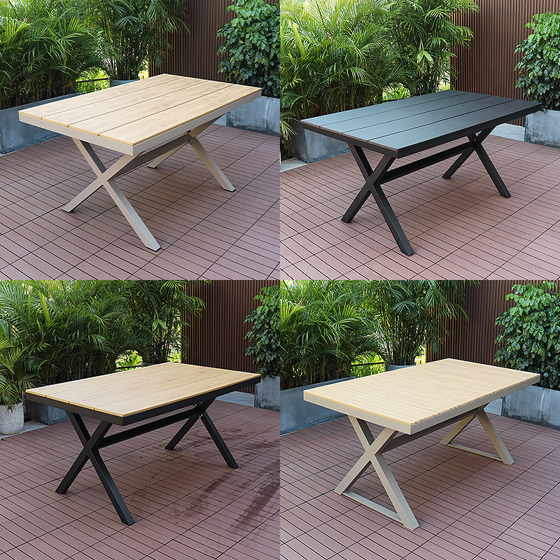 实木户外桌椅圆形木纹桌面桌子方形木纹桌面桌子圆形白色桌面桌子方形白色桌面桌子详情图2