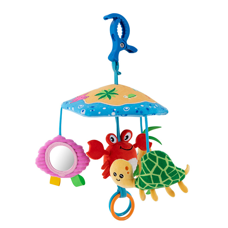 Happy monkey Baby Stroller Hanging Piece Hanging Umbrella Newborn Bed Bell Bed Hanging Wind Chime Baby Lullaby Toy Item Picture